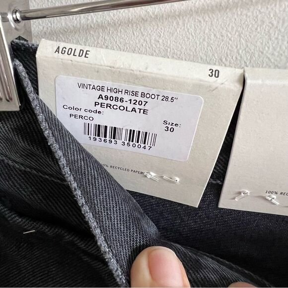 Agolde High Rise Vintage Boot in Percolate NWT - Picture 5 of 15